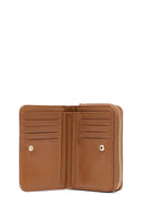 Women's Brown Braided Wallet | Derimod