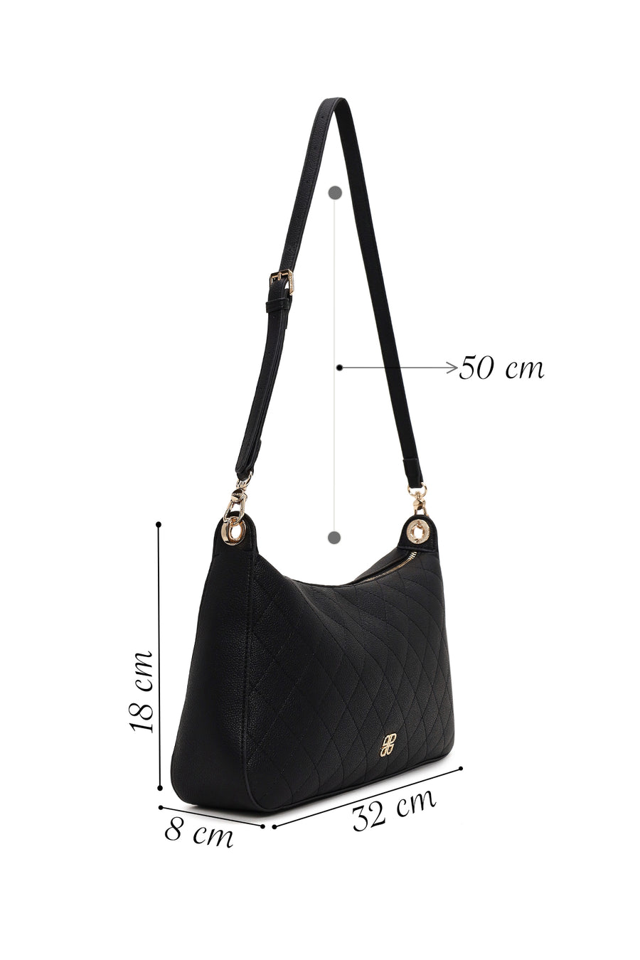Woman Black Printed Shoulder Bag
