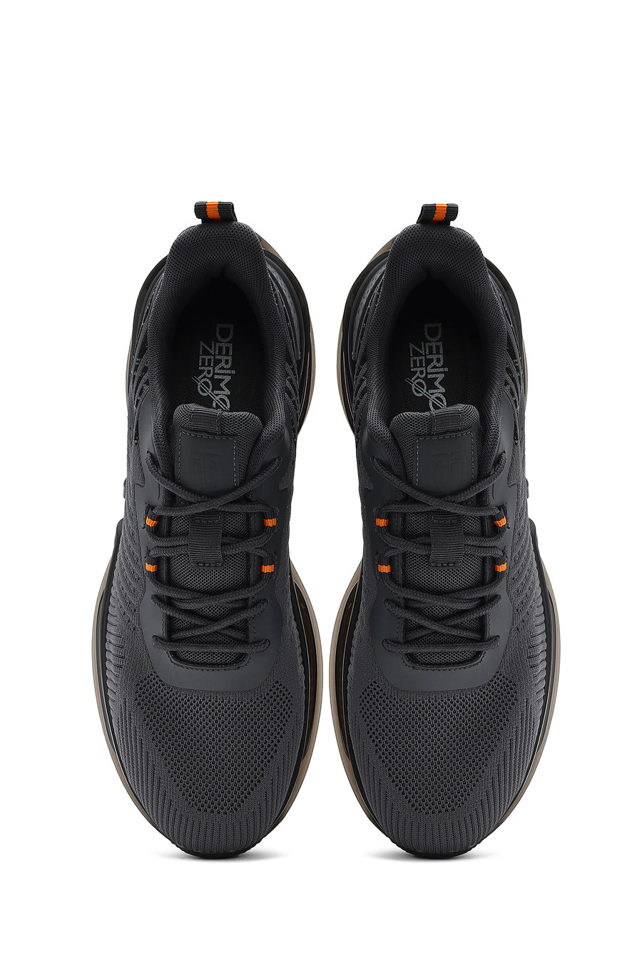 Derimod Zero Men's Gray Lace-Up Thick Soled Sneaker