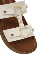 Kadın Beyaz Aksesuarlı Terlik | Derimod