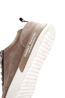 Men's Mink Nubuck Leather Sneaker | Derimod