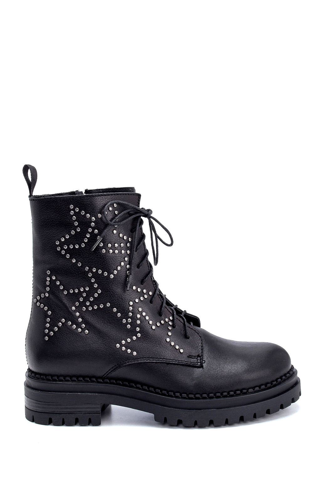 Kadın Deri Yıldız Detaylı Bot