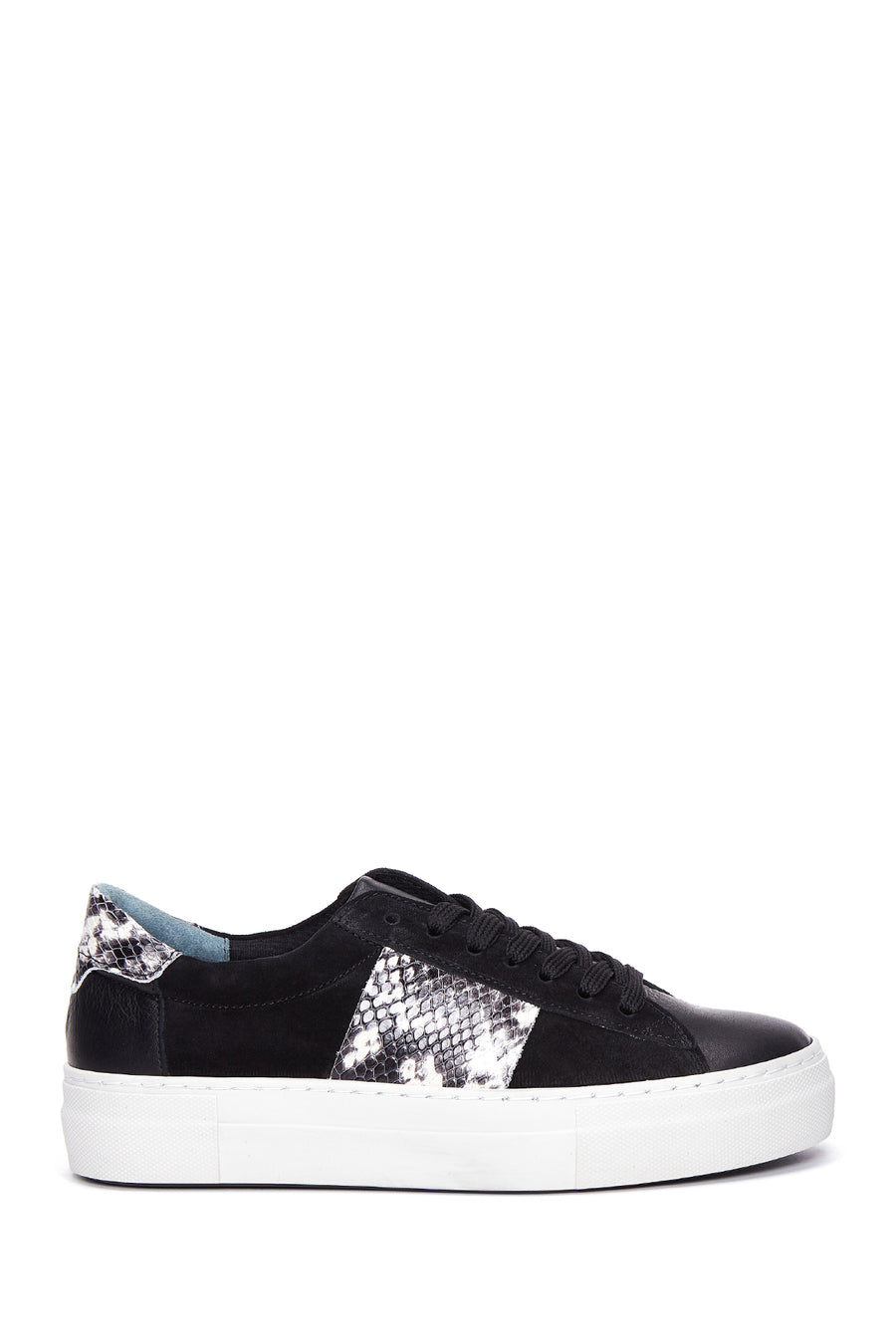 Kadın Siyah Deri Desenli Sneaker 22WFD370414 | Derimod