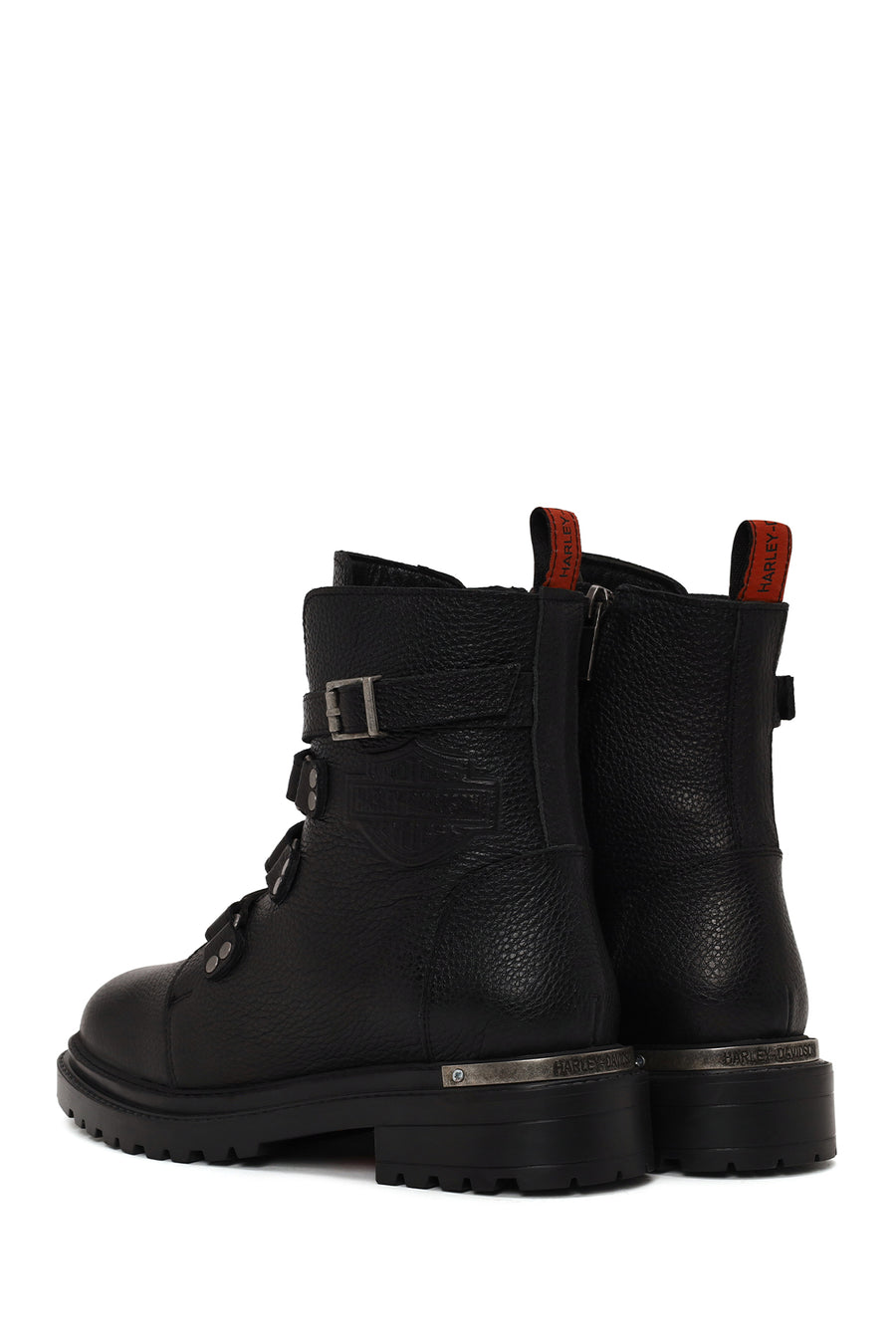 Harley Davidson Woman Black Camiel Zip Closure Leather Boots