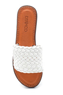 Women's Knitted Detailed Casual Slippers | Derimod