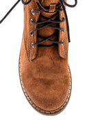Women's Tan Suede Leather Boots | Derimod