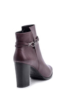 Women's Buckle Detailed Heeled Boots | Derimod