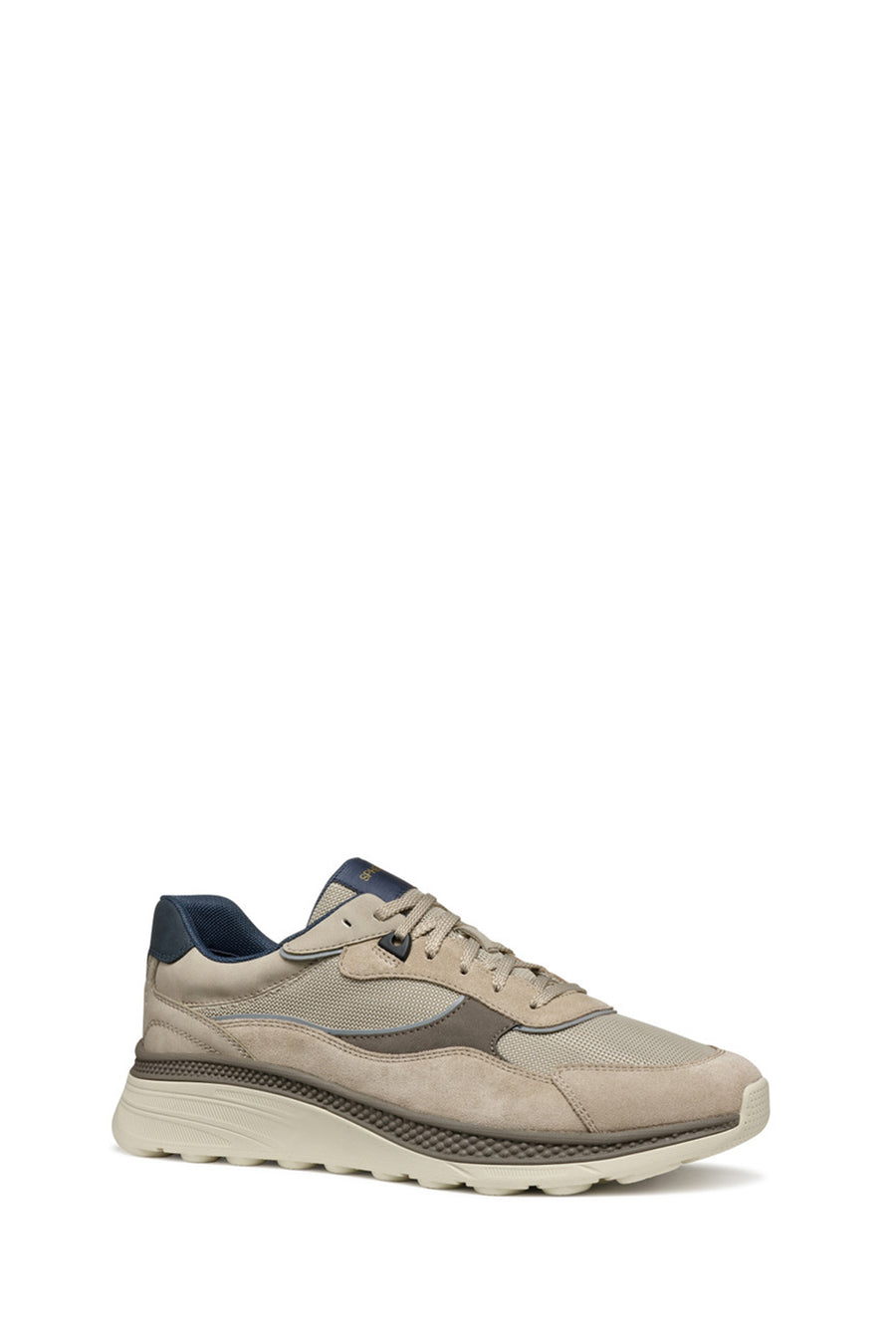 Geox Erkek Bej U Spherica Actif X1 A - Mes Su Bağcıklı Sneaker