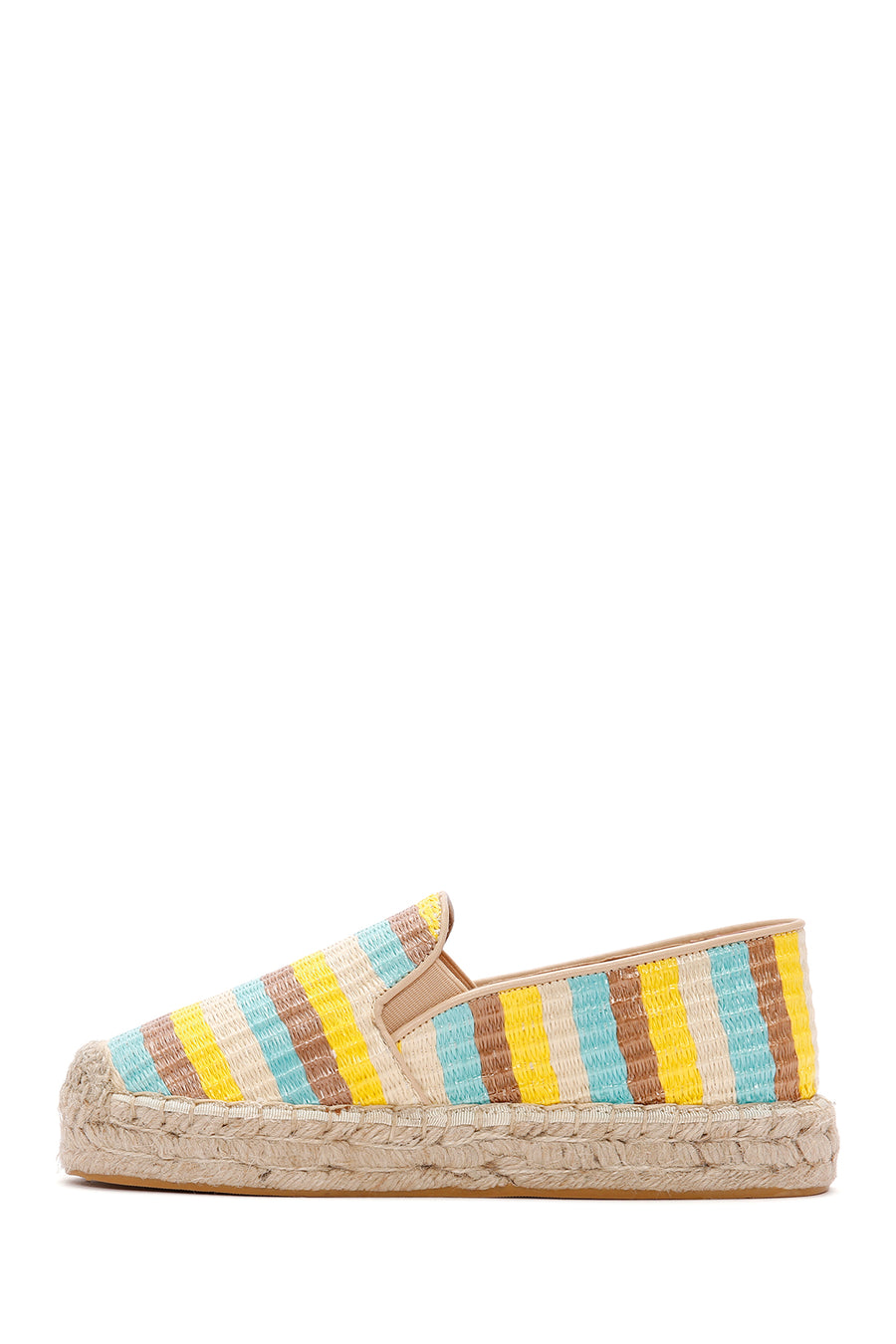 Women's Yellow Straw Espadrilles