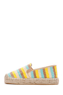 Women's Yellow Straw Espadrilles | Derimod