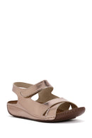 Kadın Bronz Bantlı Comfort Sandalet | Derimod