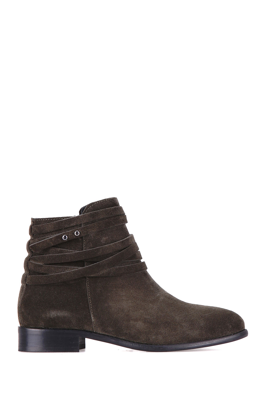 Strappy Women's Suede Boots 18WFD220010 | Derimod
