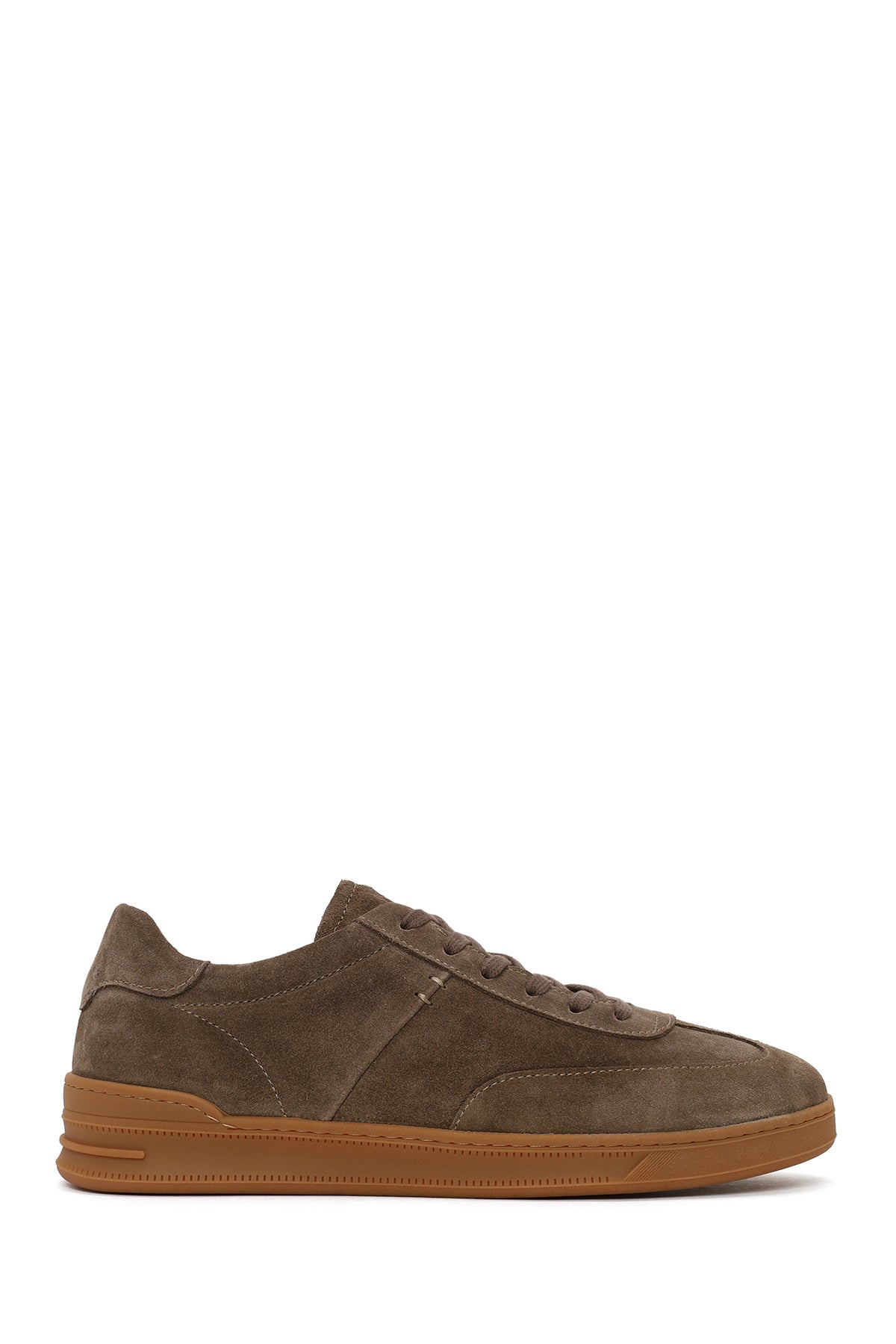Erkek Taba Bağcıklı Süet Deri Sneaker WM660018DS | Derimod