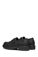Geox Men Black U Spherica Ec7 B - Pull Up Lea Lace-Up Suede Leather Casual Shoe | Derimod
