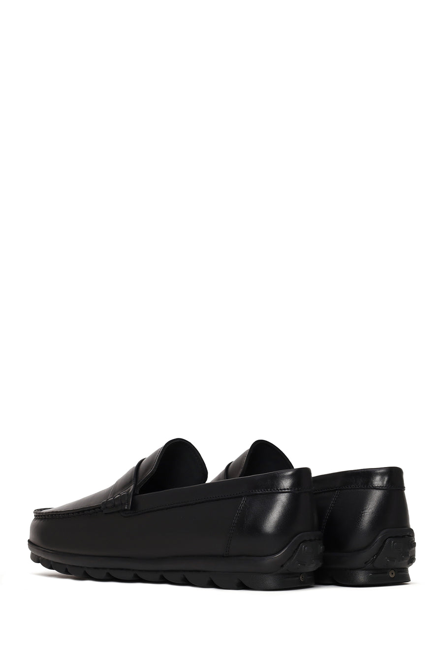 Erkek Siyah Deri Casual Loafer