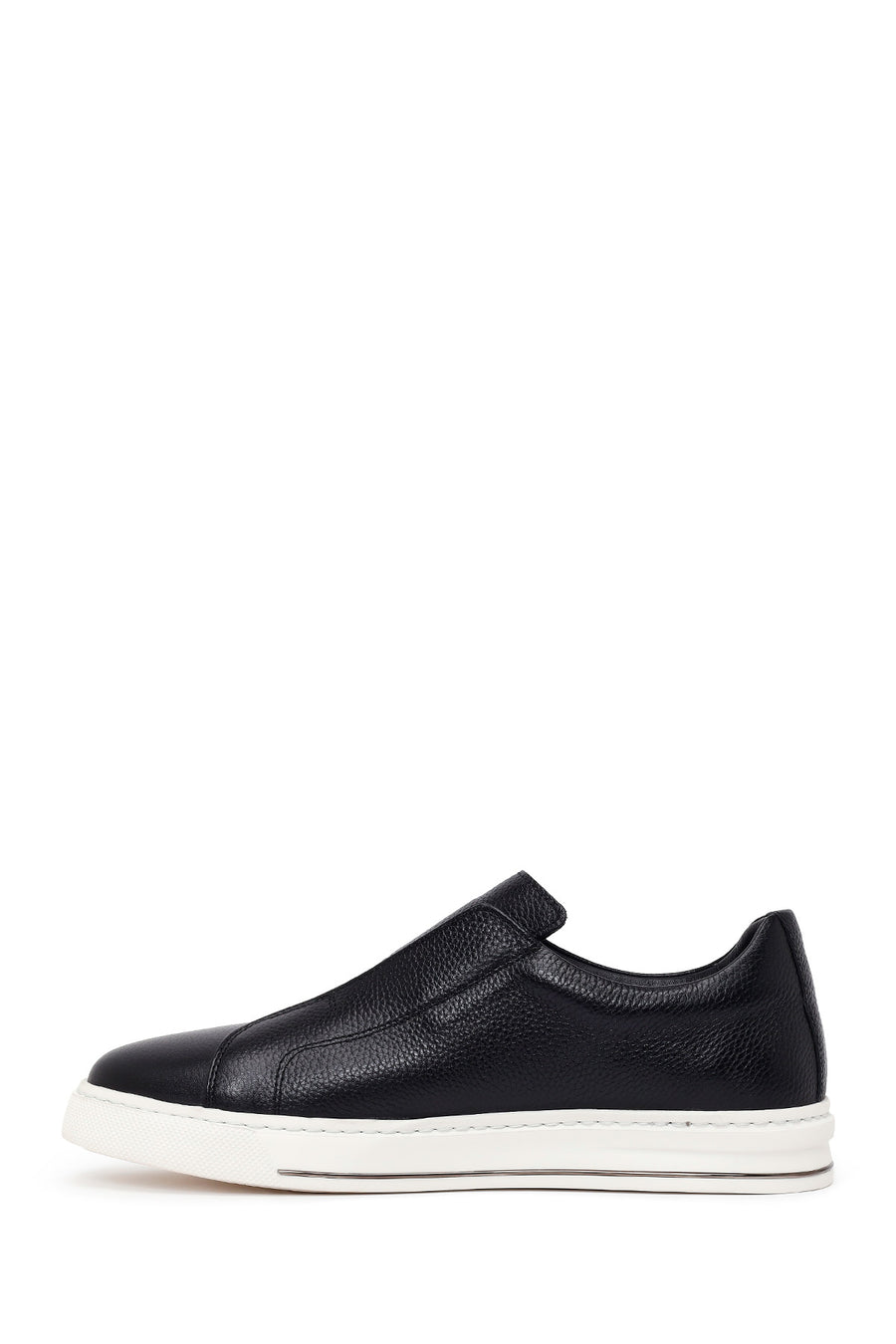 Male Black Leather Casual Shoes