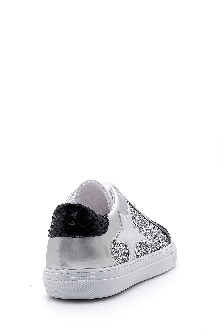 Kadın Yıldızlı Simli Sneaker
