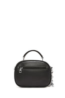 Women's Black Long Strap Quilted Patterned Crossbody Bag | Derimod