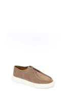 Male Beige Lace-Up Thick-Soled Suede Casual Shoes | Derimod
