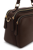 Woman Brown Long-Strap Crossbody Bag | Derimod