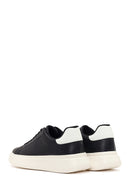 Men's Black Lace-Up Thick Sole Sneaker | Derimod