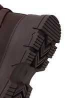 Woman Brown Thick-Soled Fabric Boots | Derimod