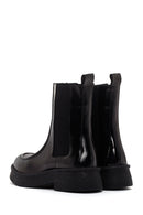 Women's Black Patent Leather Classic Chelsea Boots | Derimod