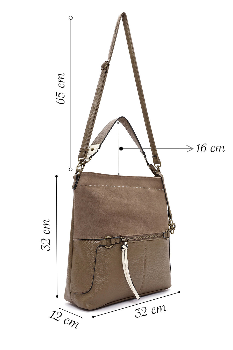 Women's Mink Long Strap Shoulder Bag