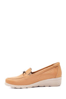 Women's Leather Casual Wedge Heel Shoes | Derimod