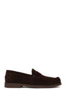Erkek Kahverengi Süet Deri Casual Loafer | Derimod