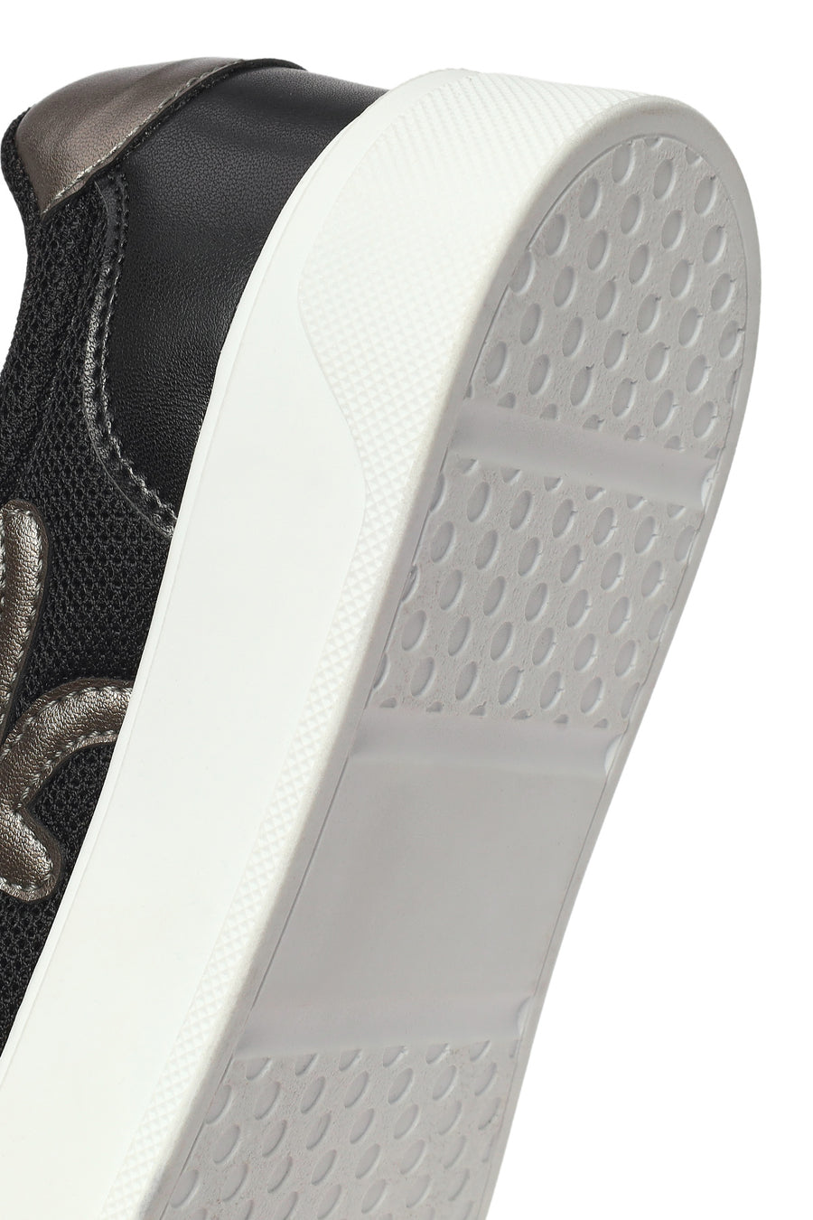 Woman Black Lace-Up Sneakers