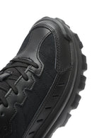 Caterpillar Men's Black Intruder Essential Lace-Up Chunky Sole Leather Sneaker | Derimod