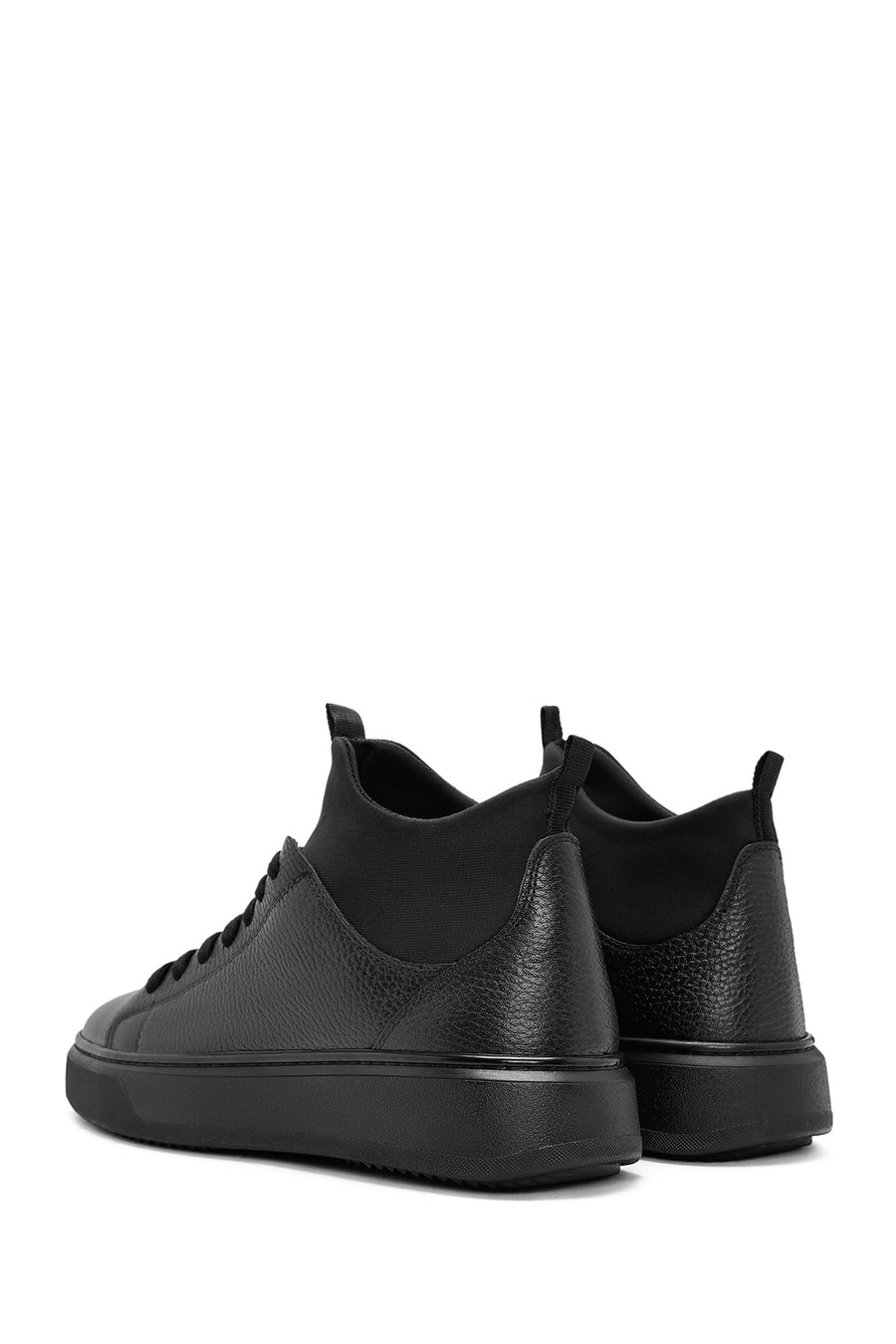 
Men's Black Leather Sports Boots

