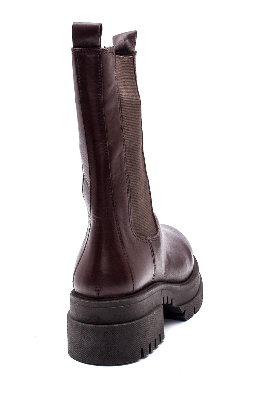 Women's Leather Long Chelsea Boots