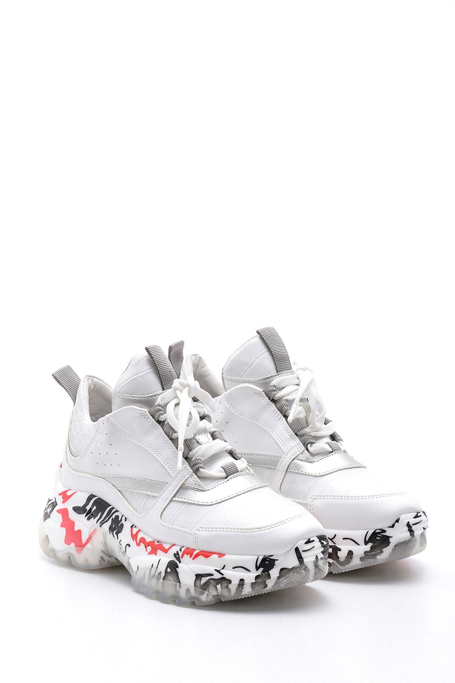 Kadın Şeffaf Taban Detaylı Sneaker