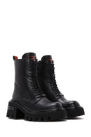 Harley Davidson Women's Black Sarrah Leather Boots | Derimod