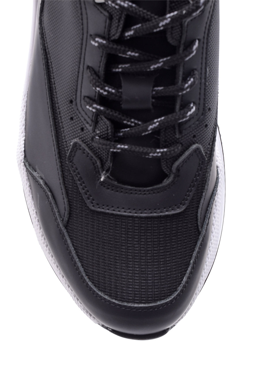 Men's High-Sole Leather Sneaker