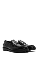 Men's Black Leather Casual Loafer | Derimod