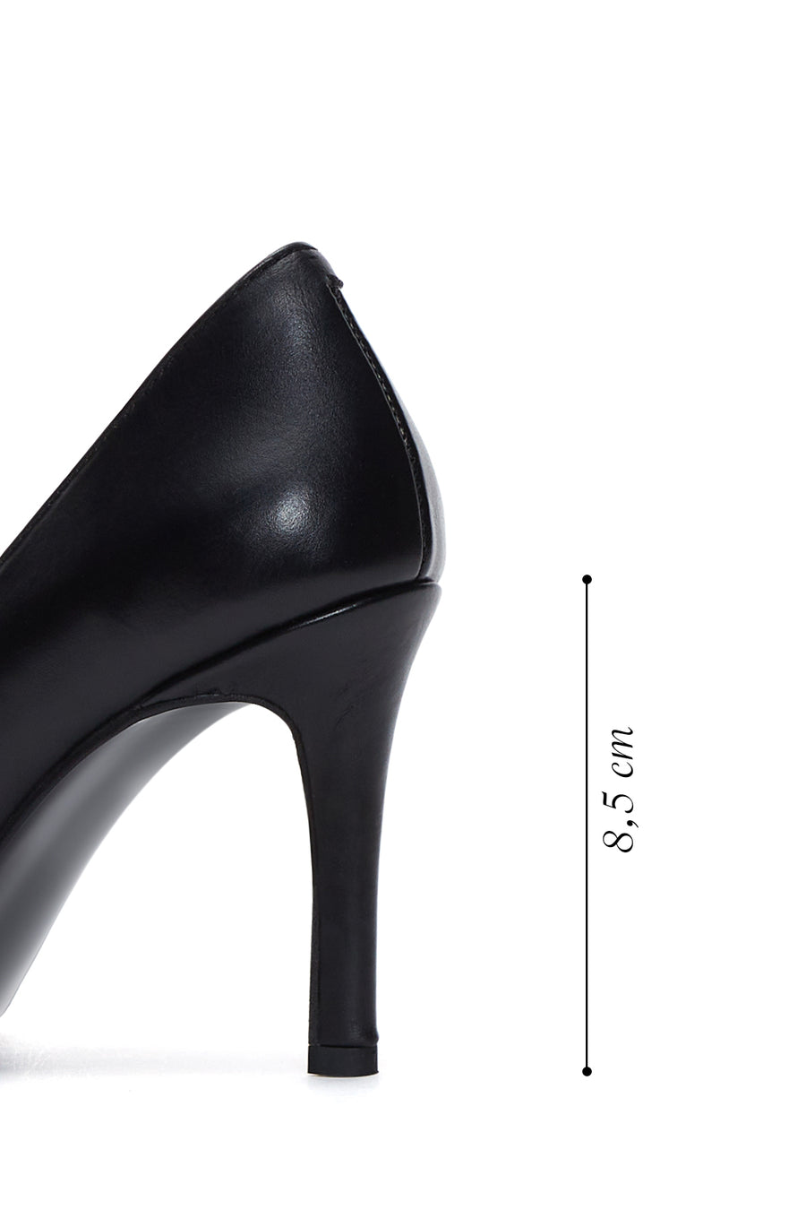 Women's Black Leather Stiletto