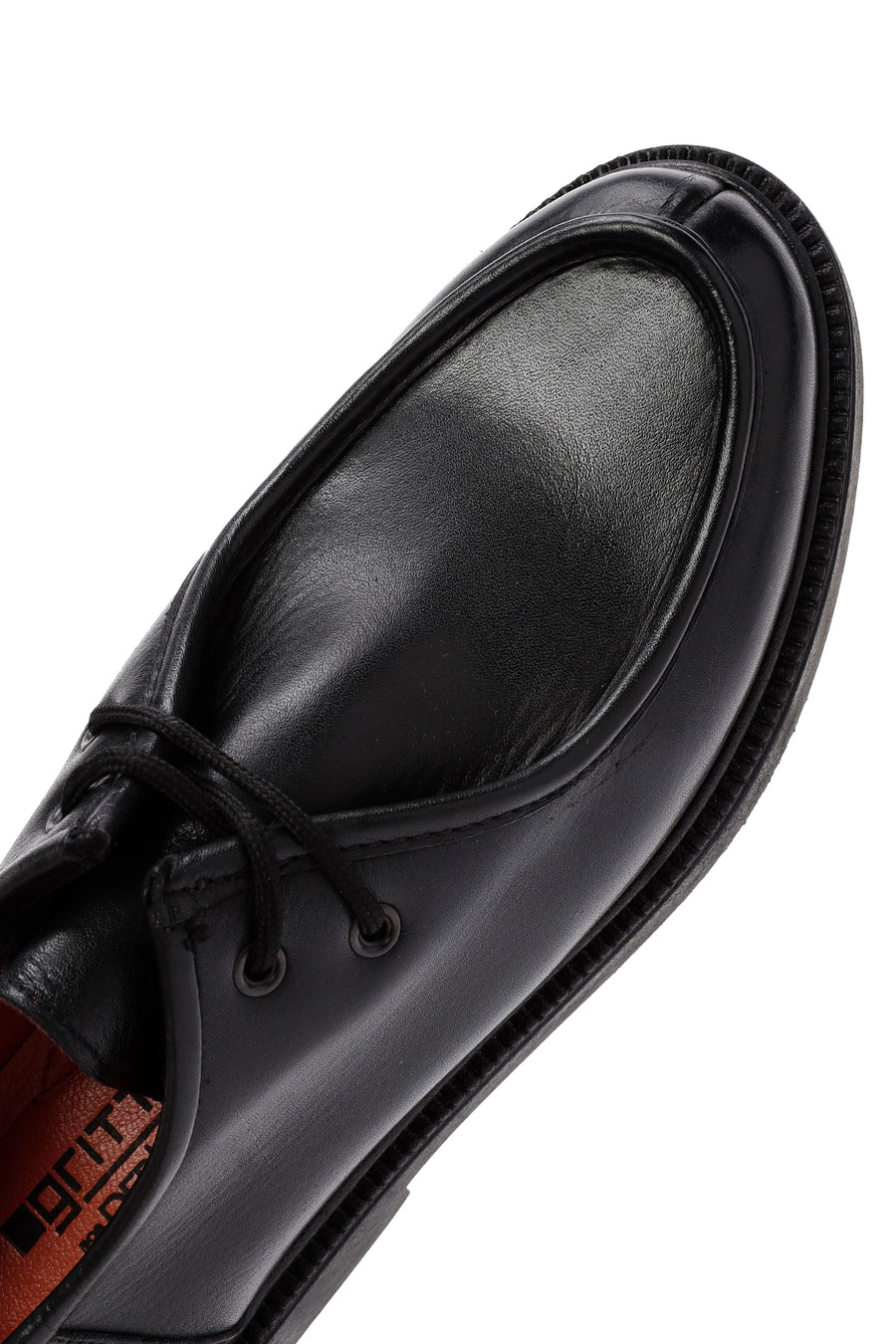 Derimod Gritti Women's Black Lace-Up Leather Masculine Shoes