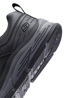 Skechers Men's Black Bengao Lace-Up Leather Sneakers | Derimod