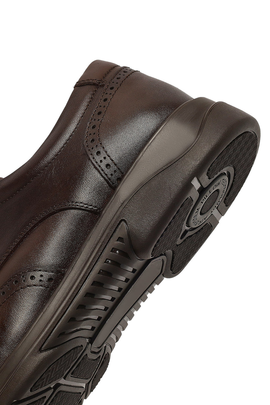 Men's Brown Lace-Up Leather Casual Shoes