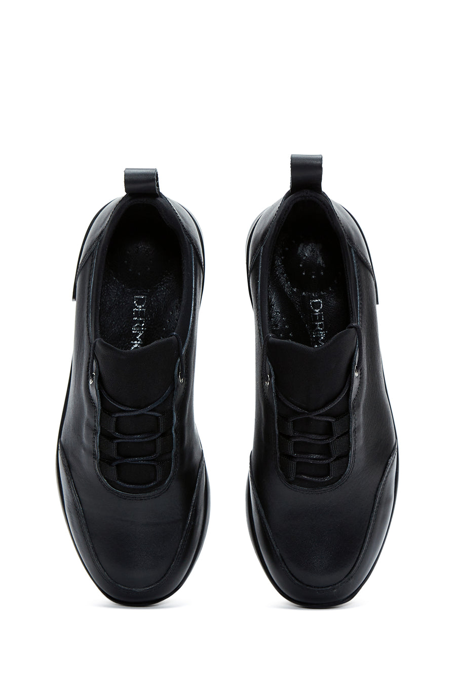 Kadın Siyah Deri Sneaker