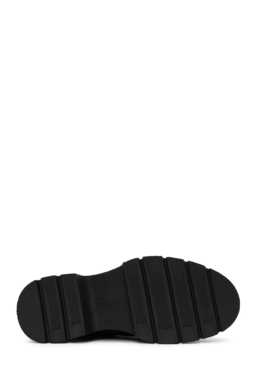 Woman Black Lace-Up Thick-Soled Suede Casual Shoes