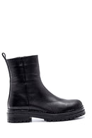 Women's Leather Casual Zipper Boots | Derimod