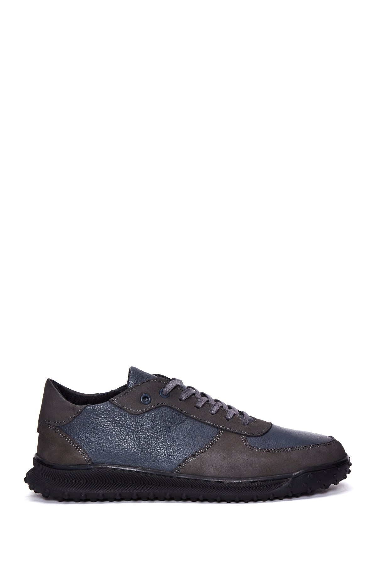 Men's Gray Leather Sneaker 22WFD694414 | Derimod