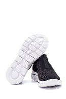 Kadın Siyah Desenli Kumaş Sneaker | Derimod