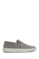 Erkek Gri Süet Deri Spor Loafer | Derimod