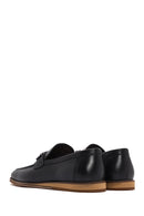 Derimod Black Men's Black Leather Loafer | Derimod