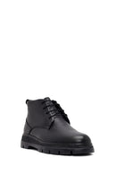 Men's Black Lace-Up Leather Casual Boots | Derimod